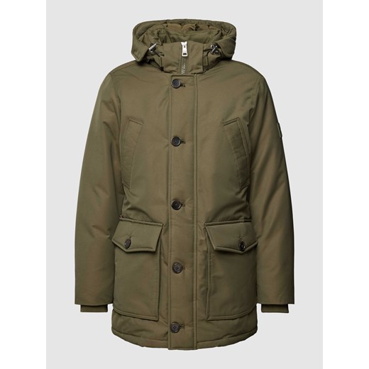 Parka z odpinanym kapturem model ‘ROCKIE’ ze sklepu Peek&Cloppenburg  w kategorii Kurtki męskie - zdjęcie 167963106