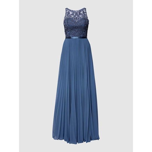 Długa sukienka wieczorowa z kwiatową koronką ze sklepu Peek&Cloppenburg  w kategorii Sukienki - zdjęcie 167963188