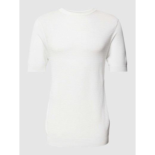 T-shirt o kroju regular fit z fakturowanym wzorem ze sklepu Peek&Cloppenburg  w kategorii T-shirty męskie - zdjęcie 167963309