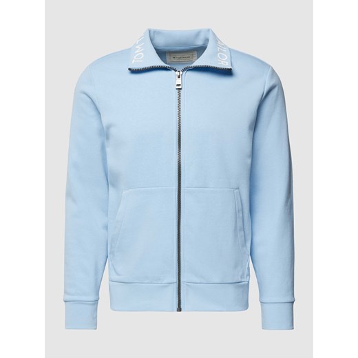Bluza rozpinana z nadrukiem z logo i wpuszczanymi kieszeniami ze sklepu Peek&Cloppenburg  w kategorii Bluzy męskie - zdjęcie 167963348