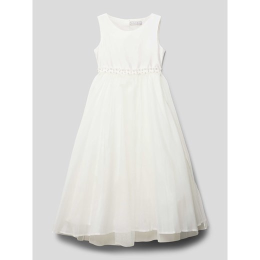 Sukienka z obszyciem perełkami i koronką szydełkową ze sklepu Peek&Cloppenburg  w kategorii Sukienki dziewczęce - zdjęcie 167963677