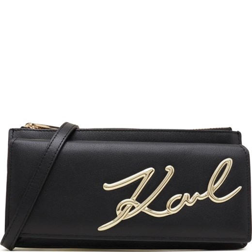 Karl Lagerfeld Skórzana listonoszka/portfel k/signature 2.0 ze sklepu Gomez Fashion Store w kategorii Listonoszki - zdjęcie 167965846