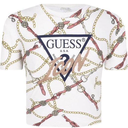 Guess T-shirt | Cropped Fit ze sklepu Gomez Fashion Store w kategorii Bluzki dziewczęce - zdjęcie 167965859