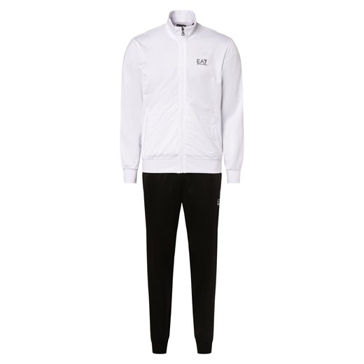 EA7 Emporio Armani Dres męski Mężczyźni biały jednolity ze sklepu vangraaf w kategorii Spodnie męskie - zdjęcie 167967149