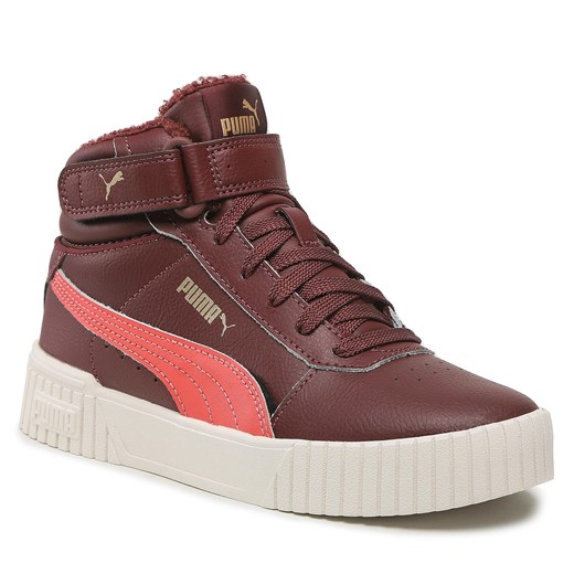 Sneakersy Puma Carina 2.0 Mid Wtr Jr 387380 02 Aubergine/Salom/Gold Puma 37 eobuwie.pl okazyjna cena