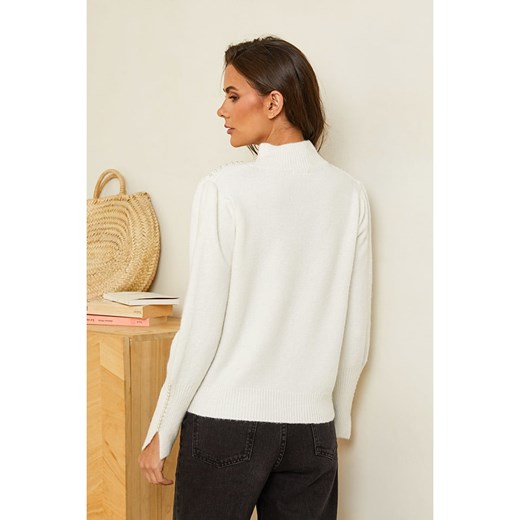 Sweter damski Soft Cashmere casual z okrągłym dekoltem 