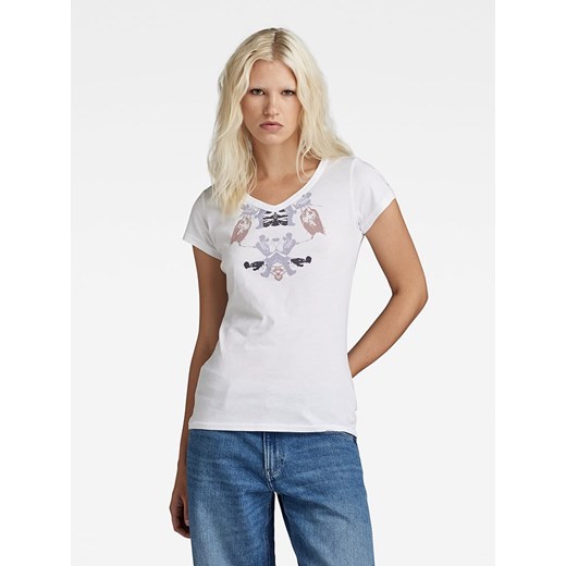 G-Star Koszulka w kolorze białym ze sklepu Limango Polska w kategorii Bluzki damskie - zdjęcie 167967857