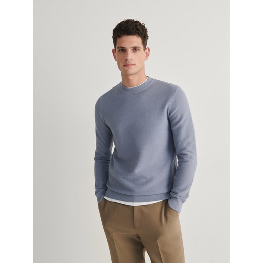 Reserved - Strukturalny sweter - jasnoniebieski ze sklepu Reserved w kategorii Swetry męskie - zdjęcie 168078538