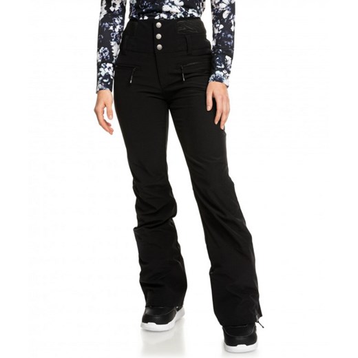 Damskie spodnie narciarskie ROXY Rising High - czarne ze sklepu Sportstylestory.com w kategorii Spodnie damskie - zdjęcie 168079268