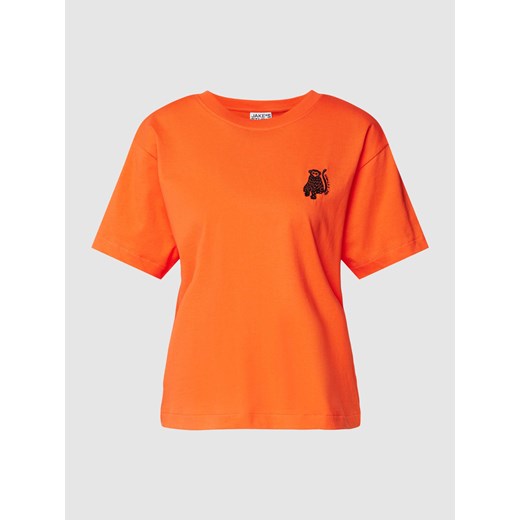T-shirt z wyhaftowanym motywem ze sklepu Peek&Cloppenburg  w kategorii Bluzki damskie - zdjęcie 168079988