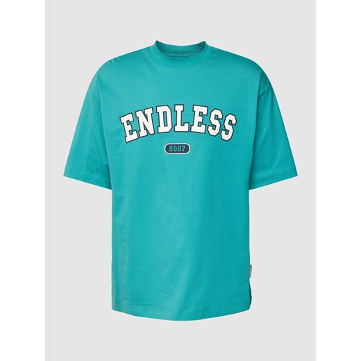 T-shirt typu oversized z paskami w kontrastowym kolorze ze sklepu Peek&Cloppenburg  w kategorii T-shirty męskie - zdjęcie 168082259