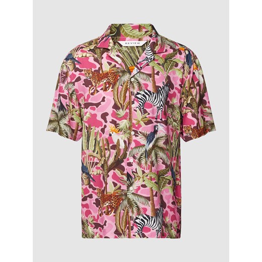 Koszula casualowa z wiskozy ze zwierzęcym nadrukiem ze sklepu Peek&Cloppenburg  w kategorii Koszule męskie - zdjęcie 168082715
