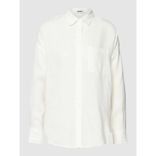 Bluzka z czystego lnu w jednolitym kolorze model ‘DARIAALF’ Ecoalf L wyprzedaż Peek&Cloppenburg 