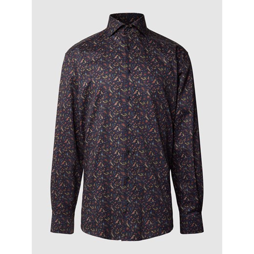 Koszula biznesowa o kroju comfort fit ze wzorem na całej powierzchni ze sklepu Peek&Cloppenburg  w kategorii Koszule męskie - zdjęcie 168083849