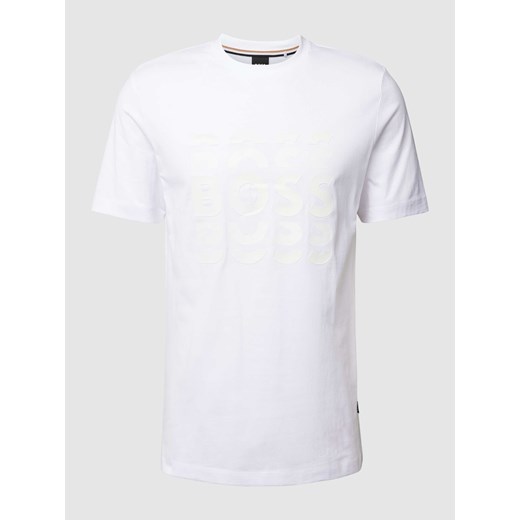 T-shirt z nadrukiem z logo model ‘Tiburt’ XL Peek&Cloppenburg  okazja
