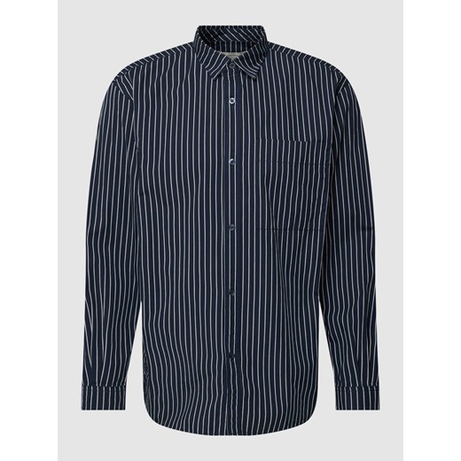 Koszula casualowa ze wzorem w paski model ‘relaxed stripe’ ze sklepu Peek&Cloppenburg  w kategorii Koszule męskie - zdjęcie 168085966