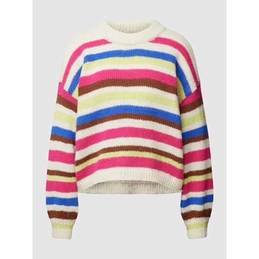 Sweter z dzianiny o kroju oversized ze wzorem w paski model ‘BUBBLE’ ze sklepu Peek&Cloppenburg  w kategorii Swetry damskie - zdjęcie 168086307