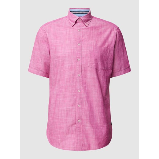 Koszula casualowa z fakturowanym wzorem ze sklepu Peek&Cloppenburg  w kategorii Koszule męskie - zdjęcie 168087776