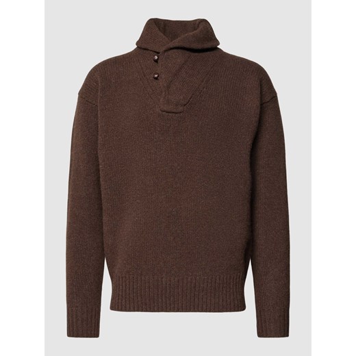 Sweter z dzianiny z obniżonymi ramionami ze sklepu Peek&Cloppenburg  w kategorii Swetry męskie - zdjęcie 168088057