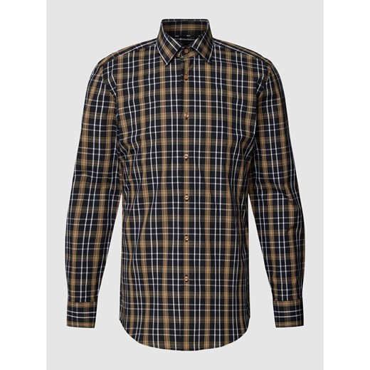 Koszula biznesowa o kroju slim fit ze wzorem w kratę model ‘Hank’ ze sklepu Peek&Cloppenburg  w kategorii Koszule męskie - zdjęcie 168088936