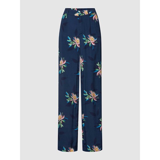 Spodnie z kwiatowym nadrukiem na całej powierzchni ze sklepu Peek&Cloppenburg  w kategorii Spodnie damskie - zdjęcie 168089325
