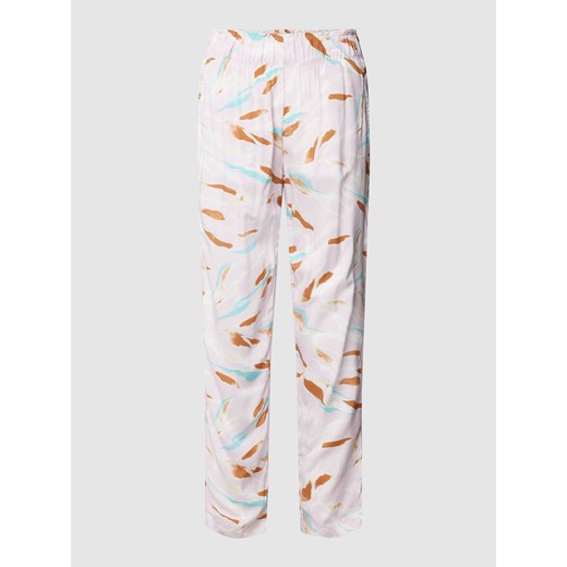Spodnie z wiskozy ze wzorem na całej powierzchni ze sklepu Peek&Cloppenburg  w kategorii Spodnie damskie - zdjęcie 168091005