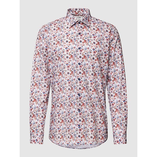 Koszula o kroju body fit z kwiatowym wzorem na całej powierzchni ze sklepu Peek&Cloppenburg  w kategorii Koszule męskie - zdjęcie 168091107