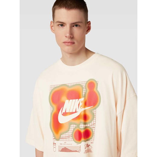 T-shirt z nadrukiem z logo Nike S wyprzedaż Peek&Cloppenburg 