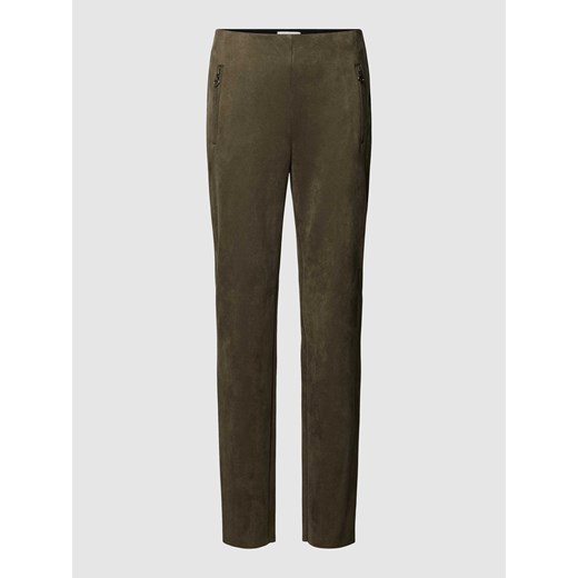 Spodnie materiałowe z efektem weluru ze sklepu Peek&Cloppenburg  w kategorii Spodnie damskie - zdjęcie 168091717