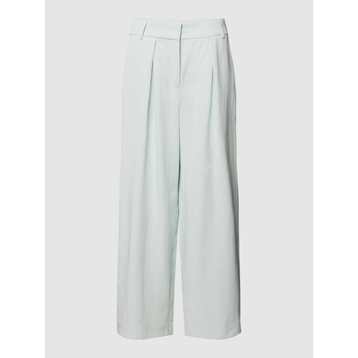 Spodnie materiałowe z zakładką ze sklepu Peek&Cloppenburg  w kategorii Spodnie damskie - zdjęcie 168091929