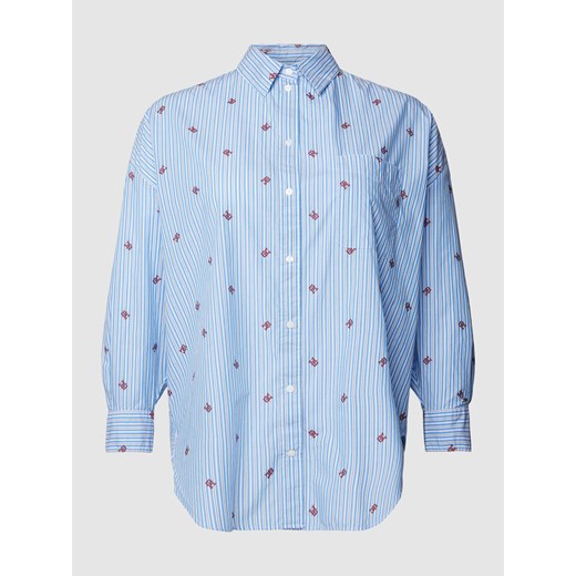 Bluzka koszulowa oversized z wzorem w paski ze sklepu Peek&Cloppenburg  w kategorii Koszule damskie - zdjęcie 168092165