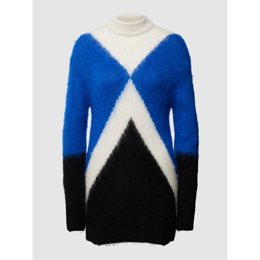 Sweter z dzianiny o dwukolorowym designie model ‘EXPLODED ARGYLE’ ze sklepu Peek&Cloppenburg  w kategorii Swetry damskie - zdjęcie 168093468