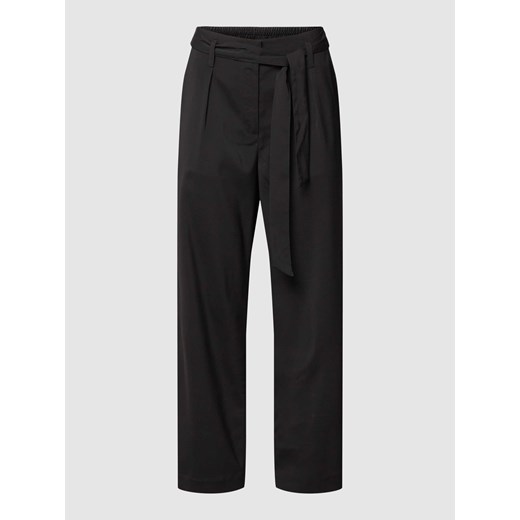 Spodnie materiałowe z materiałowym paskiem model ‘Andrea’ ze sklepu Peek&Cloppenburg  w kategorii Spodnie damskie - zdjęcie 168094298