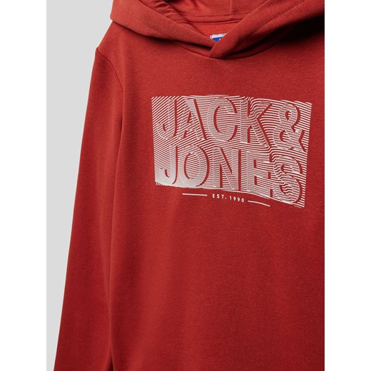 Bluza z kapturem z nadrukiem z logo Jack & Jones 152 Peek&Cloppenburg 