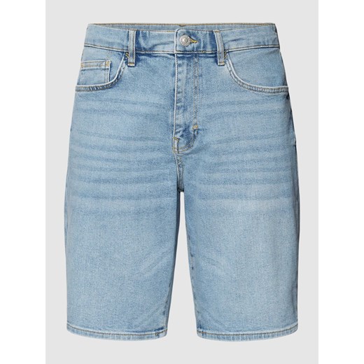 Szorty jeansowe o kroju slim fit ze szwami w kontrastowym kolorze ze sklepu Peek&Cloppenburg  w kategorii Spodenki męskie - zdjęcie 168094348