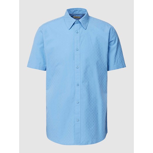Koszula casualowa o kroju slim fit z fakturowanym wzorem model ‘DOBBY’ ze sklepu Peek&Cloppenburg  w kategorii Koszule męskie - zdjęcie 168096135
