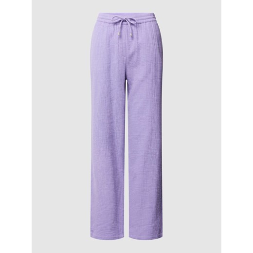 Spodnie materiałowe z fakturowanym wzorem ze sklepu Peek&Cloppenburg  w kategorii Spodnie damskie - zdjęcie 168096929