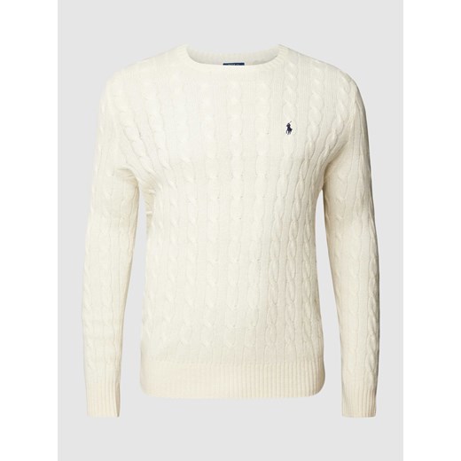 Sweter z dzianiny PLUS SIZE ze ściegiem warkoczowym ze sklepu Peek&Cloppenburg  w kategorii Swetry męskie - zdjęcie 168097055