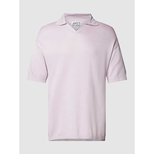 Koszulka polo z prążkowanymi wykończeniami ze sklepu Peek&Cloppenburg  w kategorii T-shirty męskie - zdjęcie 168097066