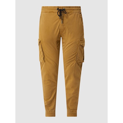 Spodnie cargo z detalami z logo model ‘Twill’ ze sklepu Peek&Cloppenburg  w kategorii Spodnie męskie - zdjęcie 168097686
