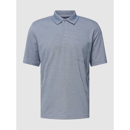 Koszulka polo z krótką listwą guzikową i wyhaftowanym logo ze sklepu Peek&Cloppenburg  w kategorii T-shirty męskie - zdjęcie 168097727