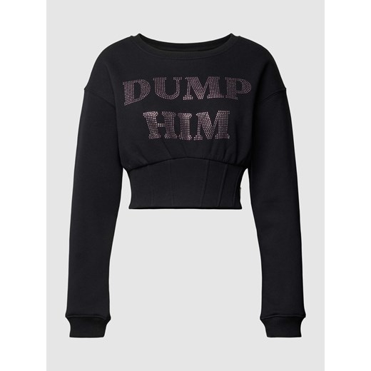 Sweter krótki z nadrukiem DUMP HIM ze sklepu Peek&Cloppenburg  w kategorii Bluzy damskie - zdjęcie 168098636