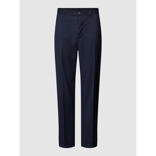 Spodnie do garnituru o kroju regular fit z detalem z logo ze sklepu Peek&Cloppenburg  w kategorii Spodnie męskie - zdjęcie 168098978
