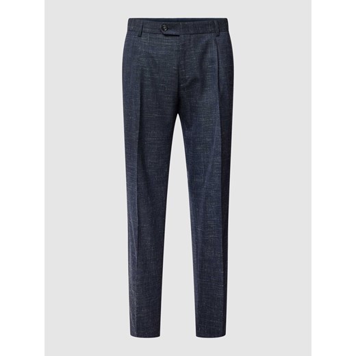 Spodnie garniturowe z mieszanki żywej wełny z dodatkiem lnu ze sklepu Peek&Cloppenburg  w kategorii Spodnie męskie - zdjęcie 168099119