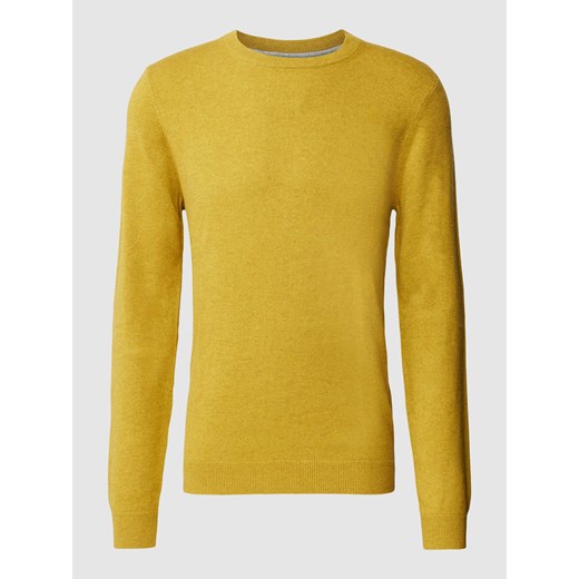 Sweter z dzianiny z efektem melanżu ze sklepu Peek&Cloppenburg  w kategorii Swetry męskie - zdjęcie 168099628