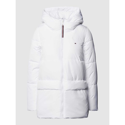 Płaszcz pikowany z kapturem ze sklepu Peek&Cloppenburg  w kategorii Płaszcze damskie - zdjęcie 168100369