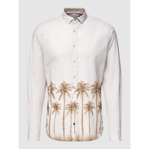 Koszula casualowa z kołnierzykiem typu kent model ‘Palms’ ze sklepu Peek&Cloppenburg  w kategorii Koszule męskie - zdjęcie 168100969