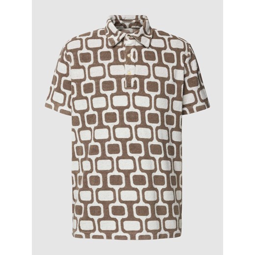 Koszulka polo we wzory na całej powierzchni ze sklepu Peek&Cloppenburg  w kategorii T-shirty męskie - zdjęcie 168101558