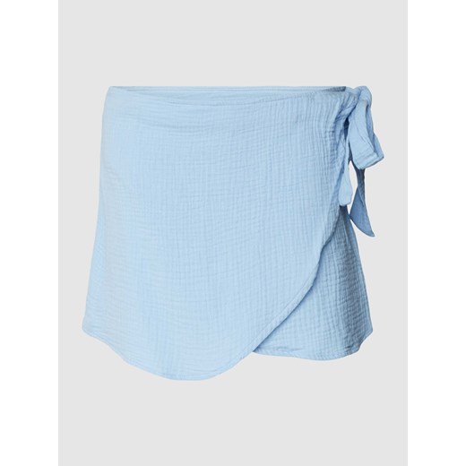 Spódnica mini z bawełny w kopertowym stylu ze sklepu Peek&Cloppenburg  w kategorii Spódnice - zdjęcie 168102129