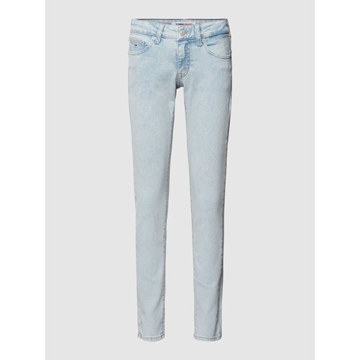 Jeansy o kroju skinny fit z 5 kieszeniami model ‘SOPHIE’ Tommy Jeans 28/30 okazyjna cena Peek&Cloppenburg 